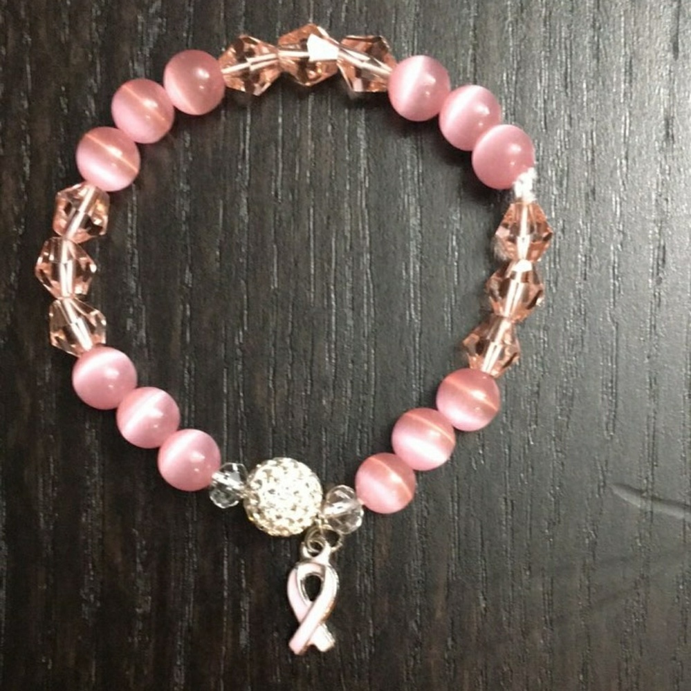 Beaded Crystal Glass Bracelet